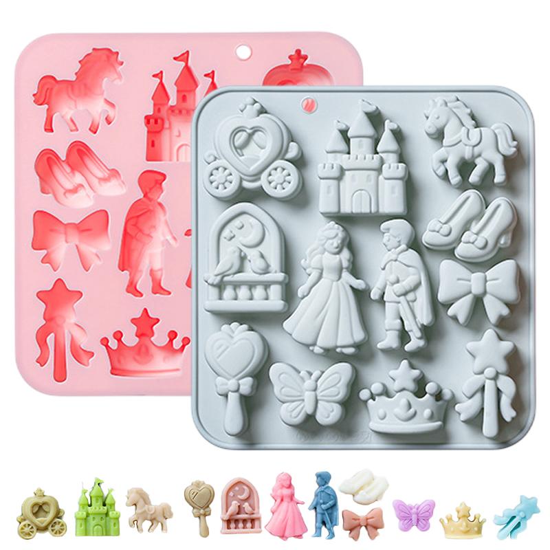 Silicone Mold Baking - 🌸12 Cavity Prince, Princess Silicone Mold