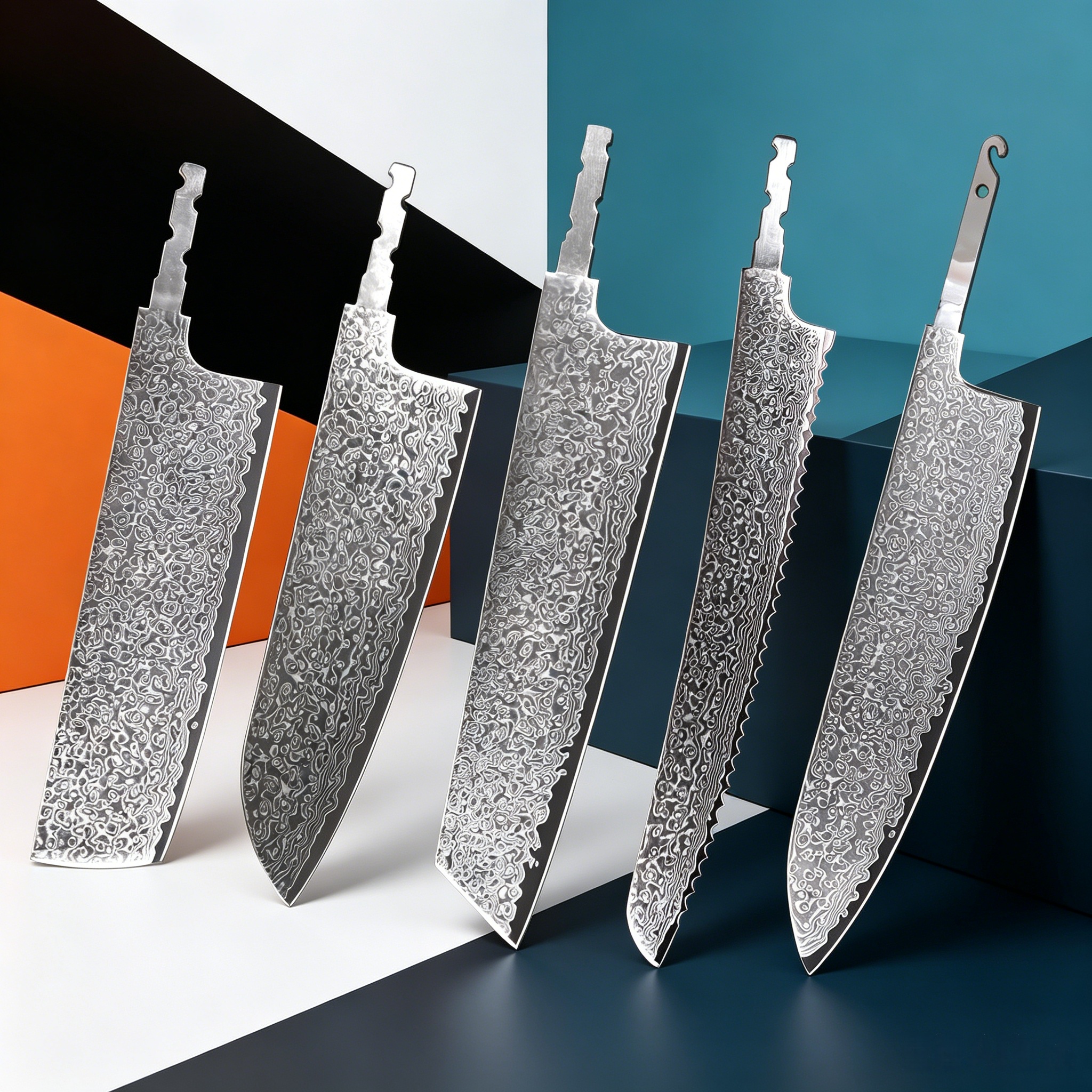 Kitchen Gadgets For Chefs - 1/5pcs，Premium Blade Making Tool Hand-Forged Unfinished