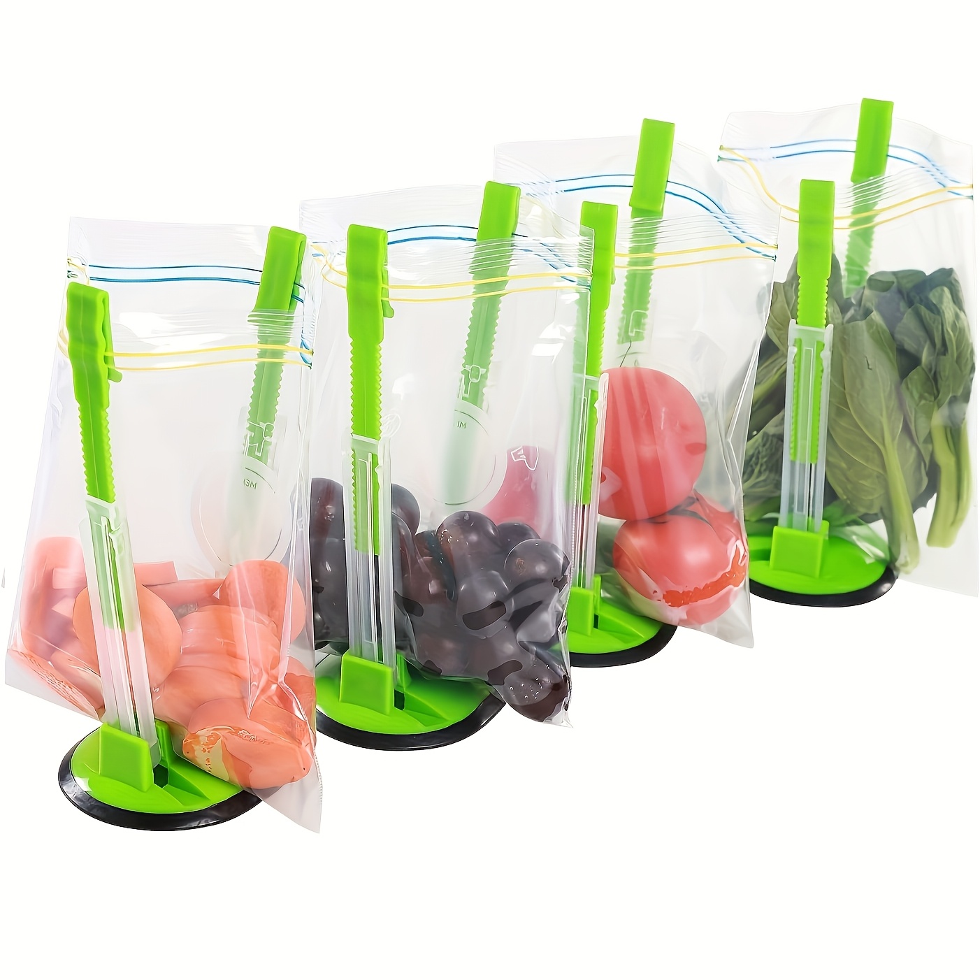 Zipper Bag Holder Plastic Adju - Kitchen Gadgets Rack Storage reseña y precio