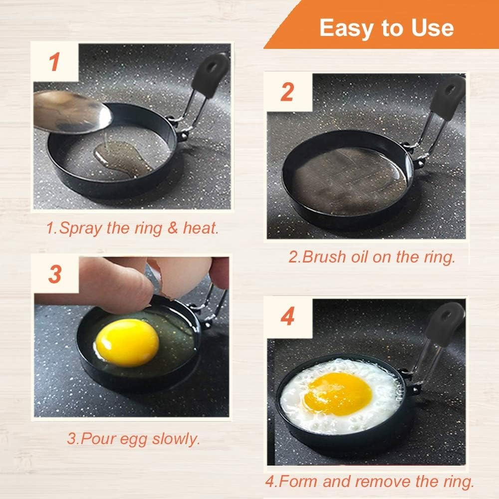 Anti-scaldNonstick Egg Fried R - Breakfast Sandwich Maker reseña y precio