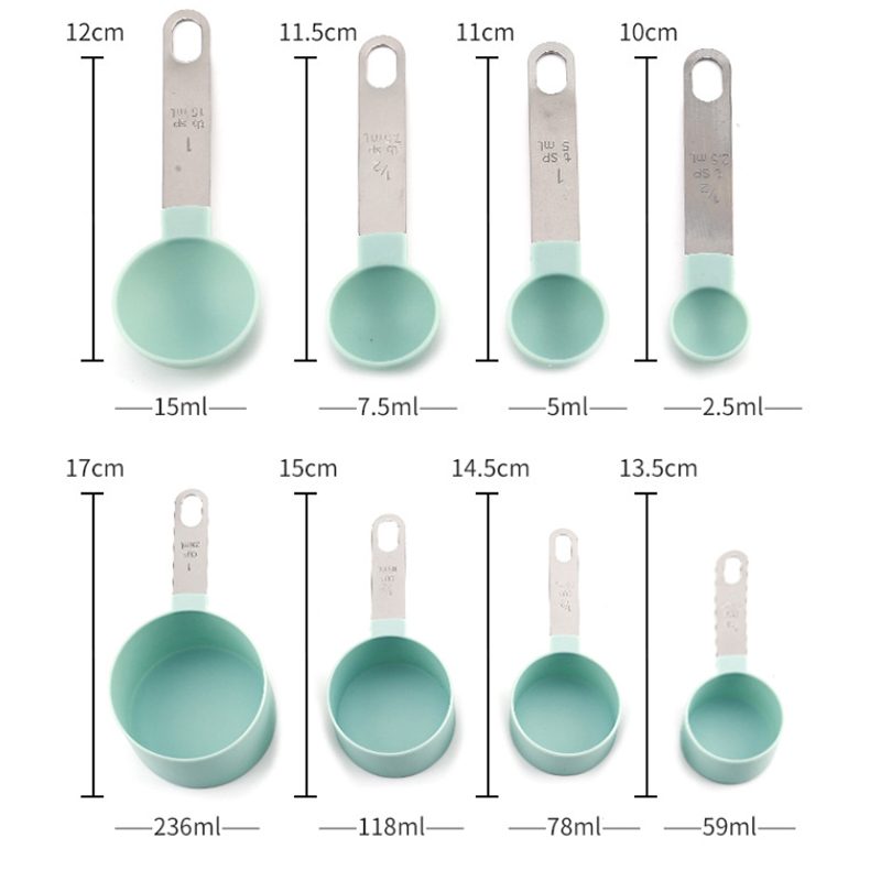 8PCS Measuring Cups Spoons Set - Quirky Kitchen Gadgets reseña y precio