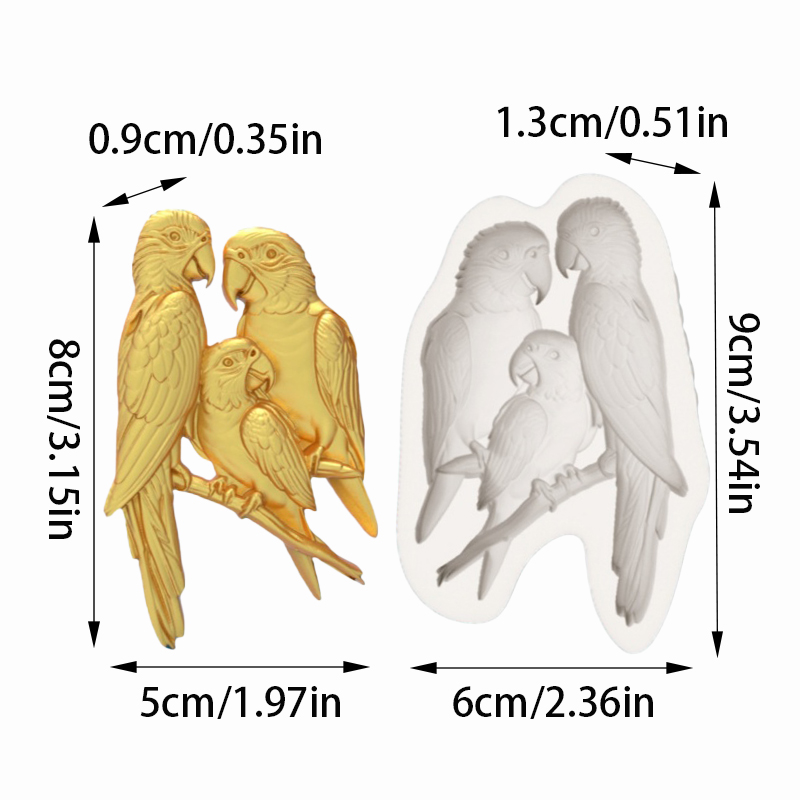 Macaw Family Silicone Baking M - Silicone Mold Baking reseña y precio