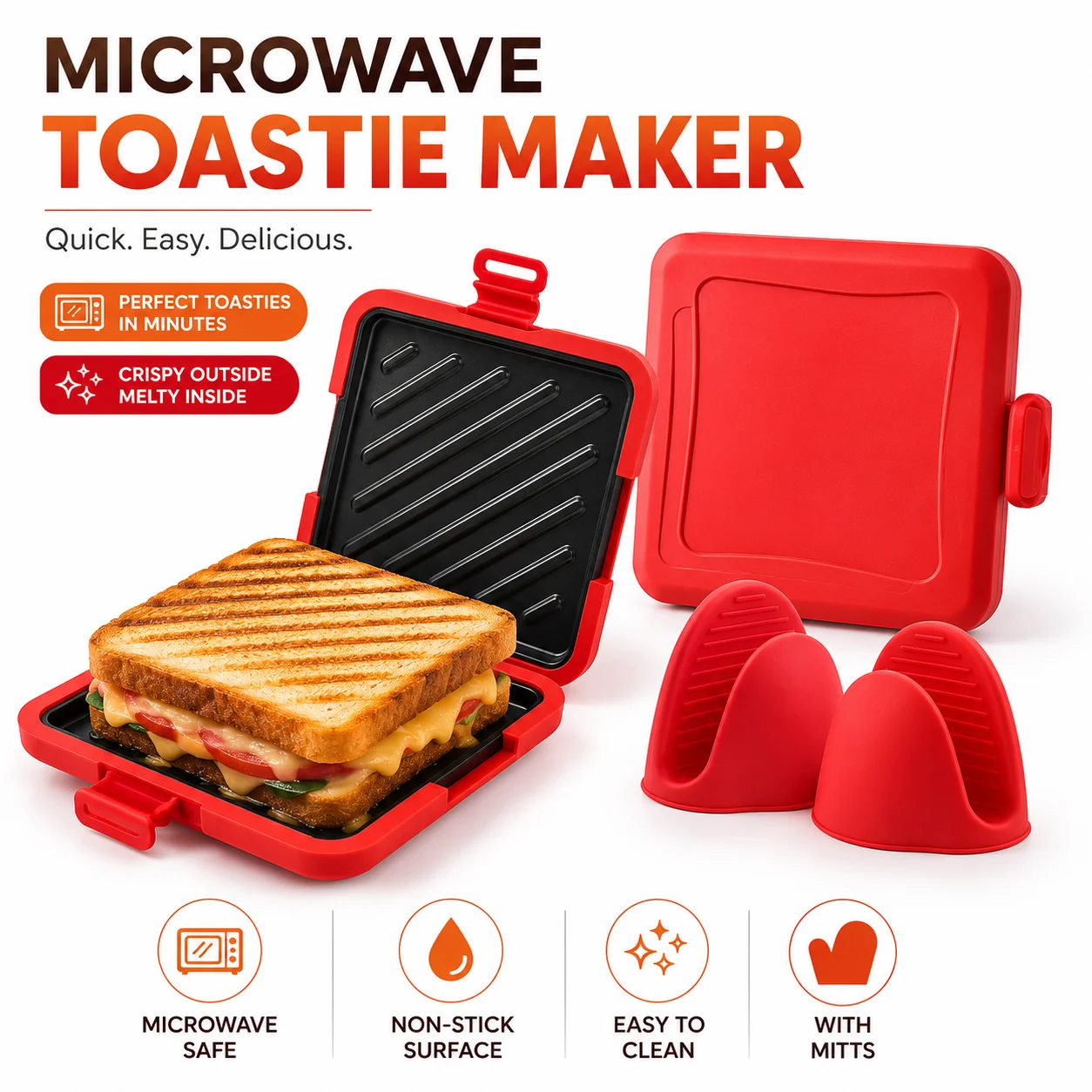 Microwave Sandwich Maker Non S - Breakfast Sandwich Maker reseña y precio