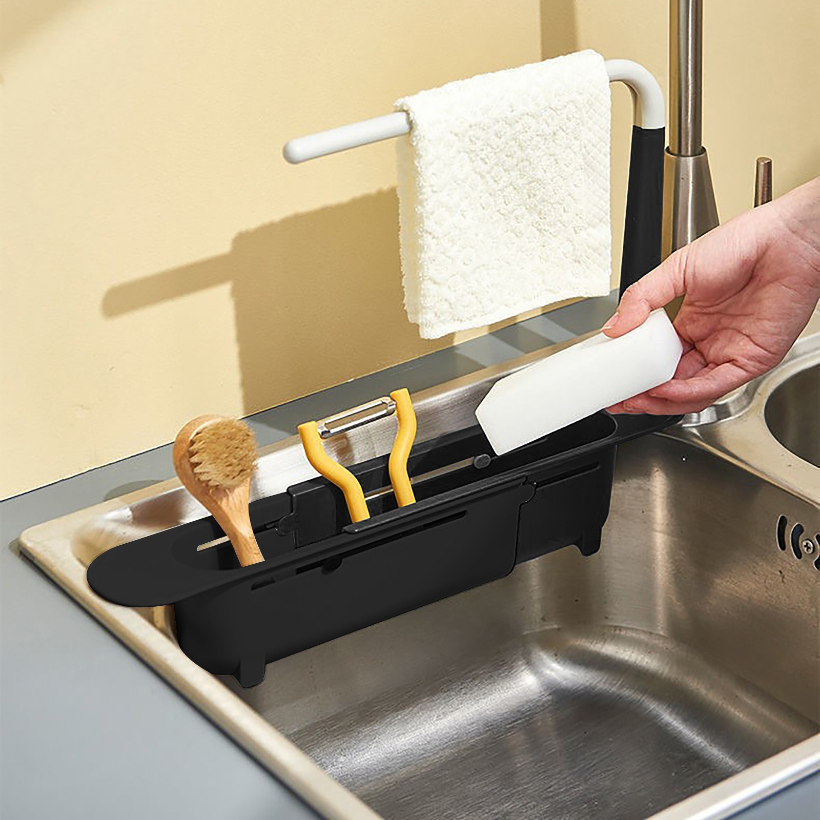 elescopic Sink Shelf Drainer R - Quirky Kitchen Gadgets reseña y precio