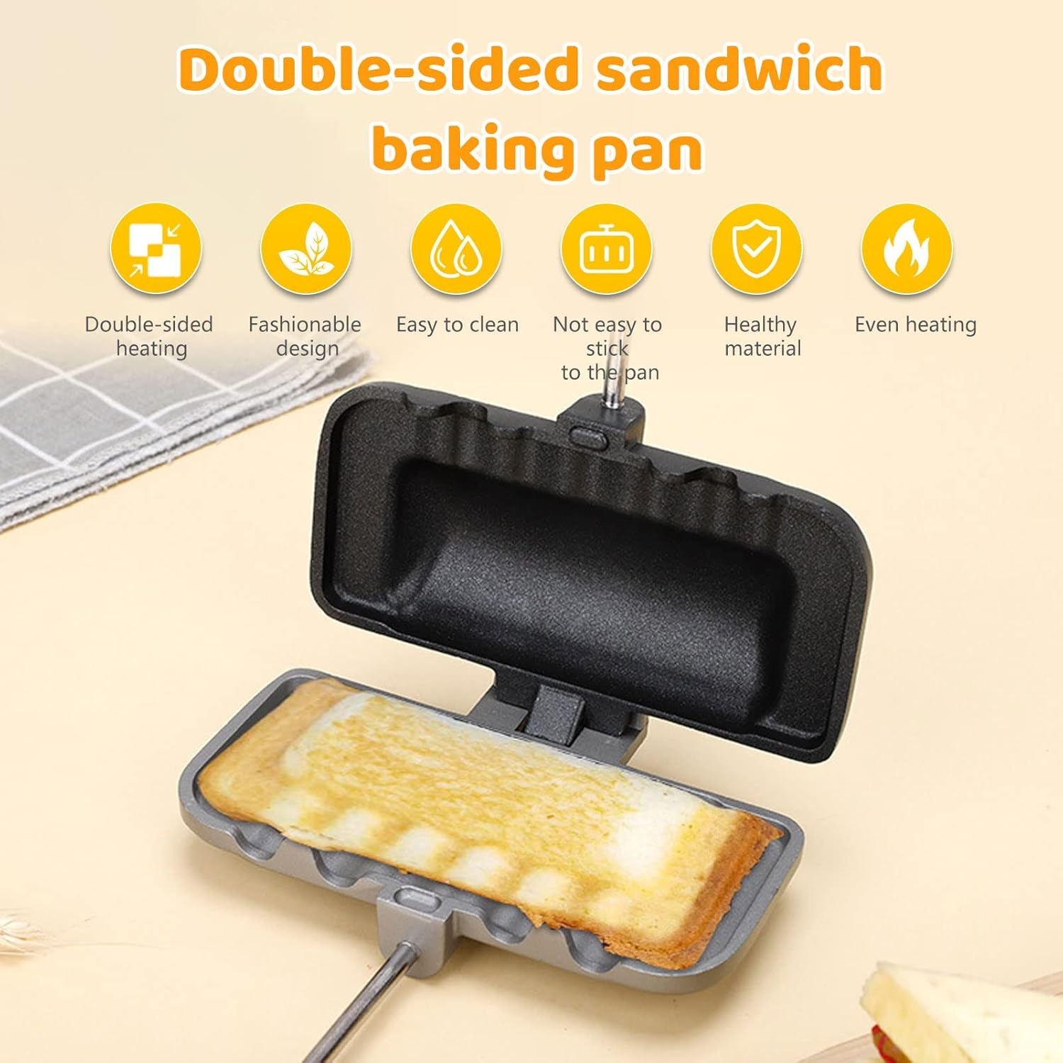 Hot Sandwich Maker, Double-Sid - Breakfast Sandwich Maker reseña y precio
