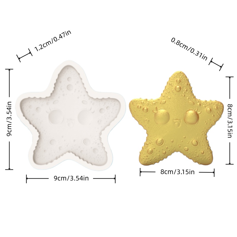 Cute Starfish Baking Mold, Cho - Silicone Mold Baking reseña y precio