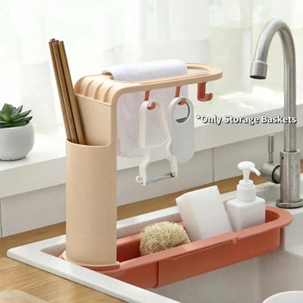 Telescopic Sink Storage Rack M - Kitchen Gadgets Rack Storage reseña y precio