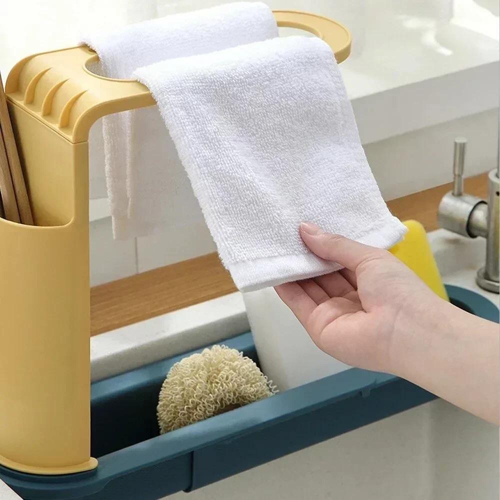 Telescopic Sink Storage Rack M - Kitchen Gadgets Rack Storage reseña y precio