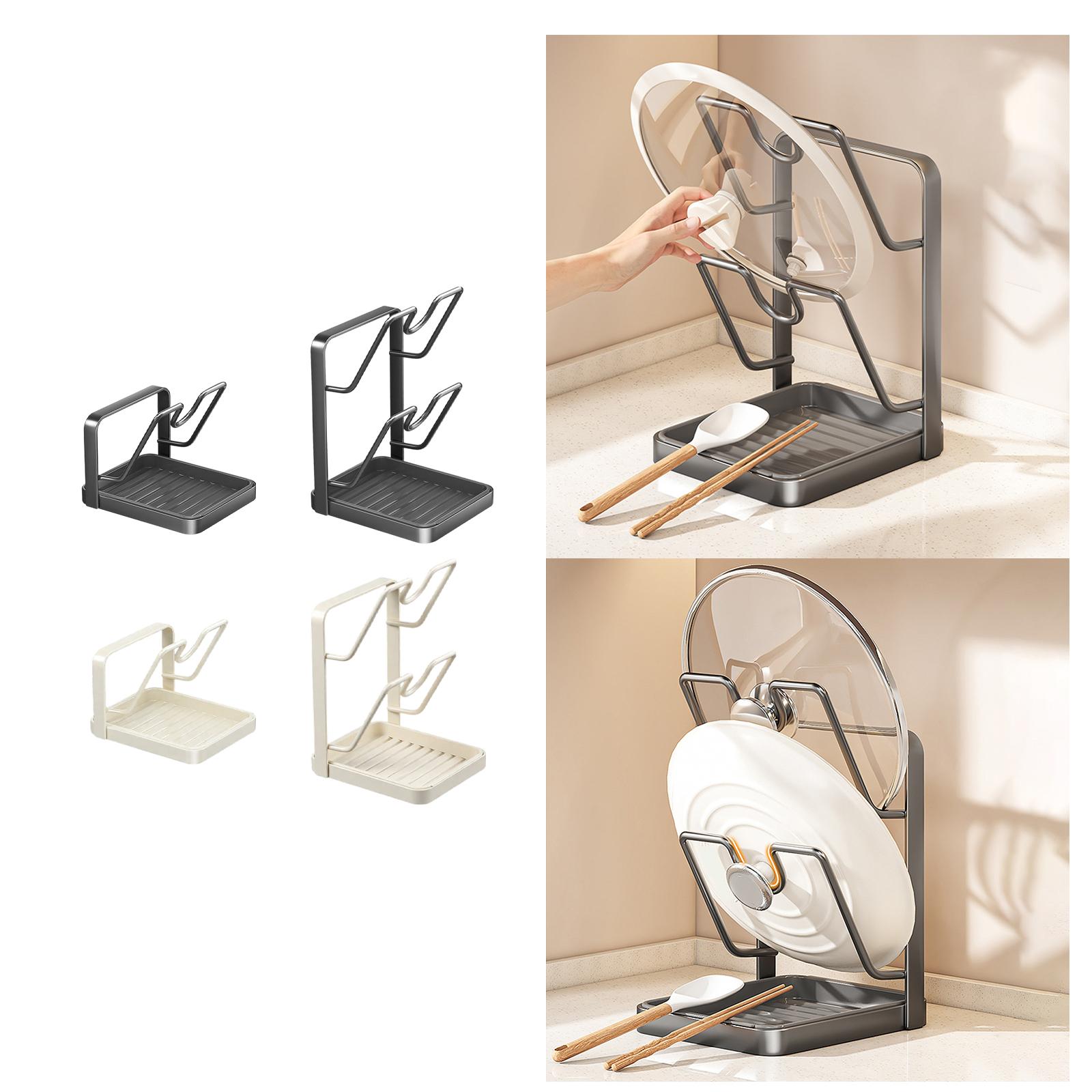 Pot Lid Storage Rack Stovetop  - Kitchen Gadgets Rack Storage reseña y precio