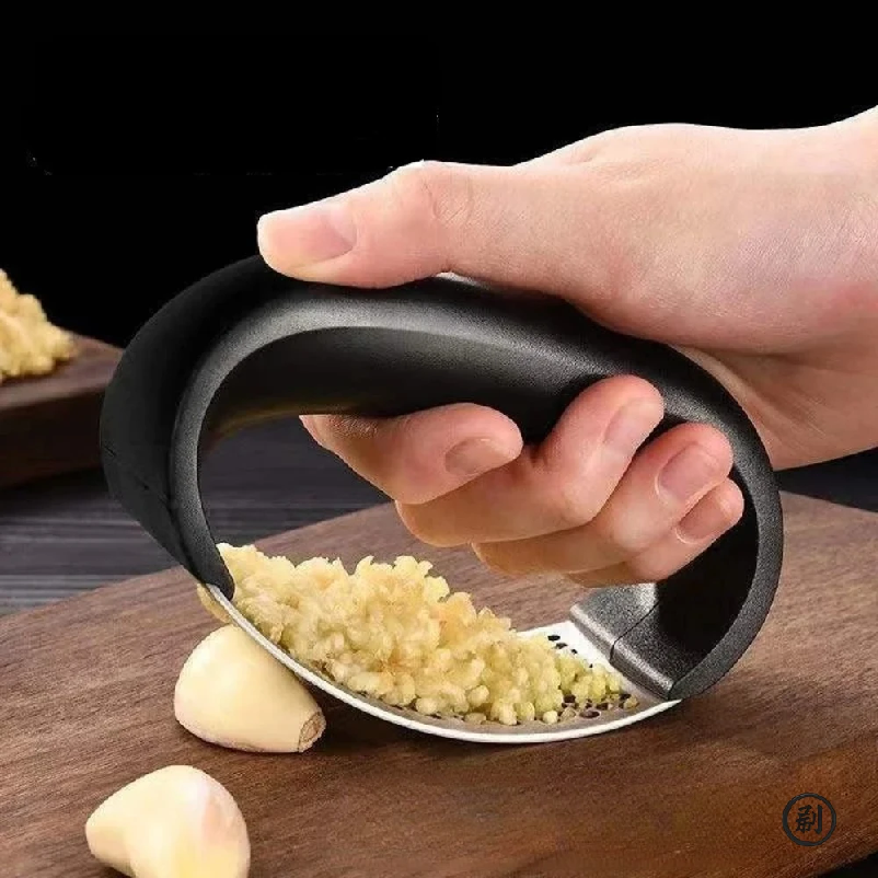Stainless Steel Garlic Press C - Quirky Kitchen Gadgets reseña y precio