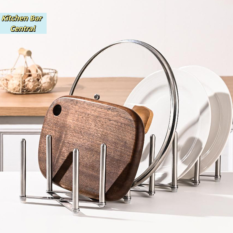【Pot Lid Tableware Storage Rac - Kitchen Gadgets Rack Storage reseña y precio