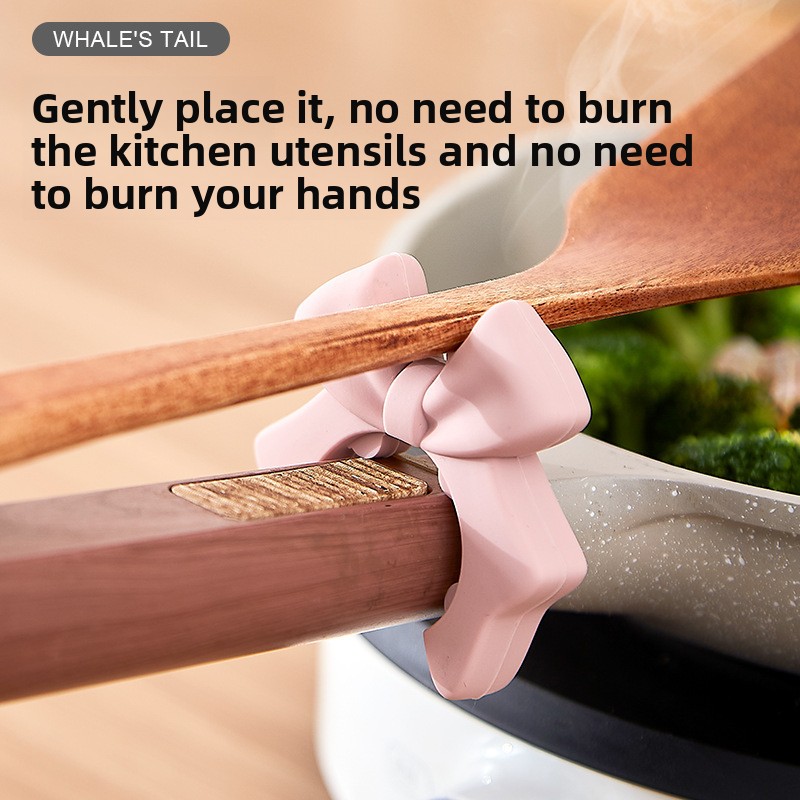 Bowknot Silicone Kitchen Utens - Kitchen Gadgets Rack Storage reseña y precio