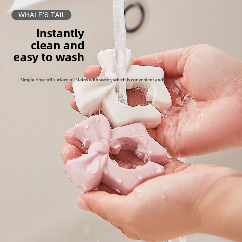 Bowknot Silicone Kitchen Utens - Kitchen Gadgets Rack Storage reseña y precio