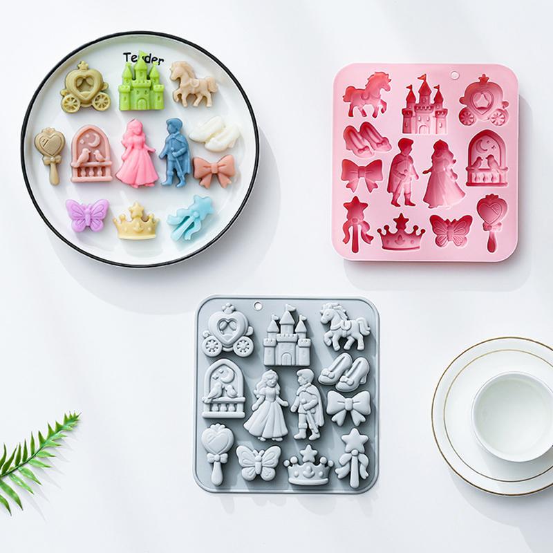 New 12 Cavity Prince, Princess - Silicone Mold Baking reseña y precio