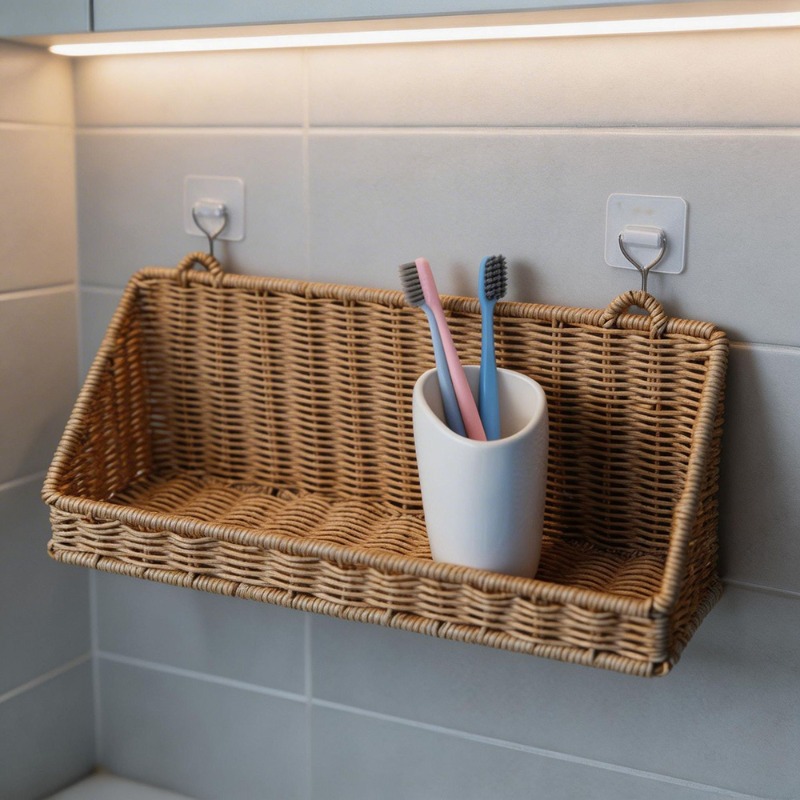 Woven Rattan Hanging Storage B - Kitchen Gadgets Rack Storage reseña y precio