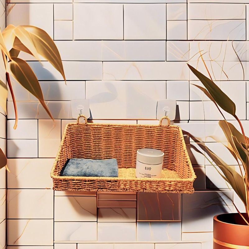 Woven Rattan Hanging Storage B - Kitchen Gadgets Rack Storage reseña y precio