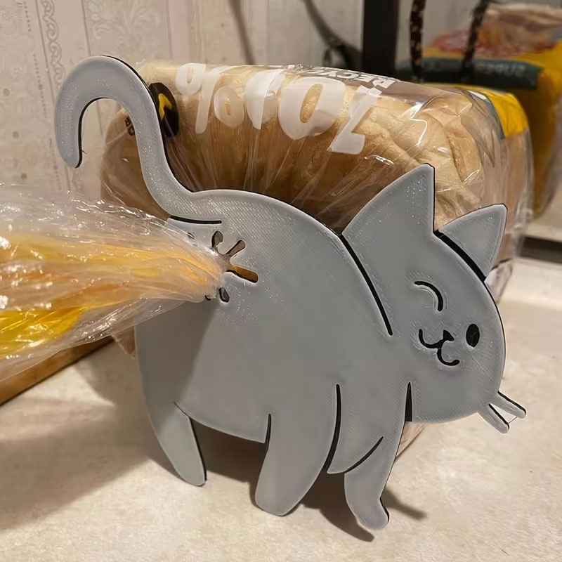 Cat Butt Bread Clip - 3D Print - Kitchen Gadgets You Must Have reseña y precio