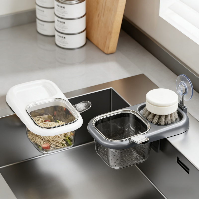 Kitchen Sink Draining Basket S - Kitchen Gadgets Rack Storage reseña y precio
