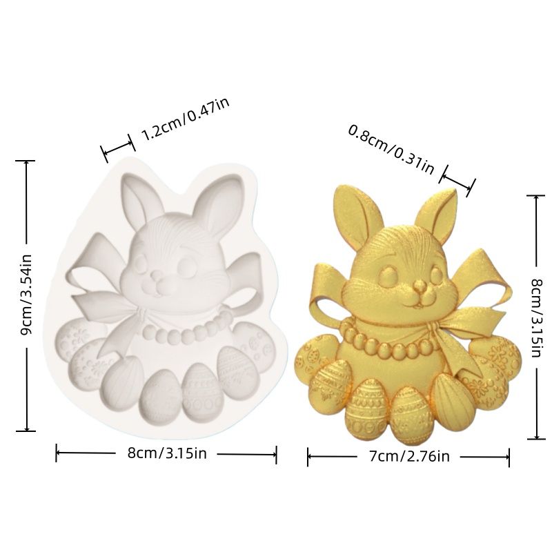 Silicone Mold for Cute Rabbit  - Silicone Mold Baking reseña y precio