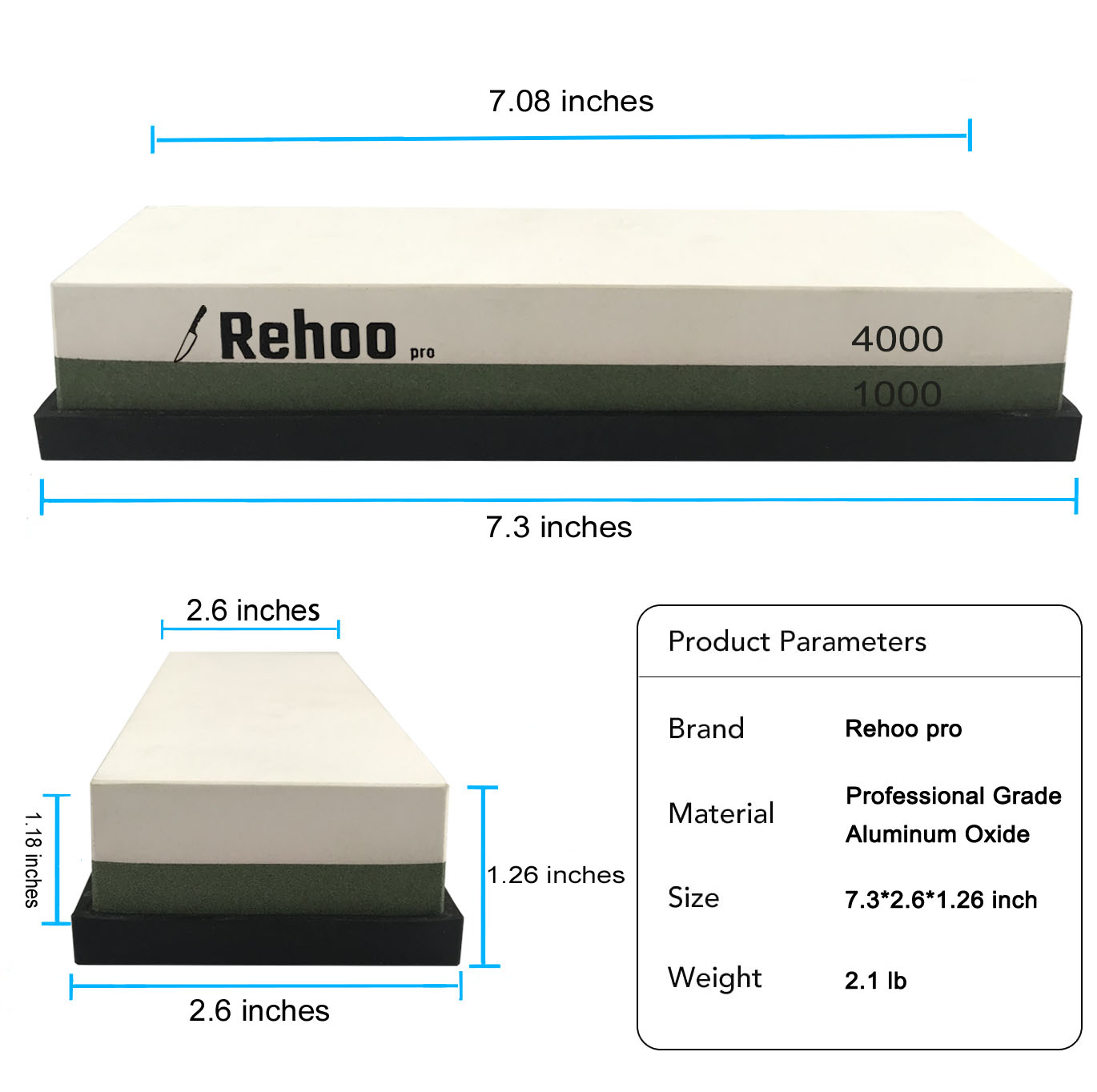 Rehoo Double-sided Whetstone 1 - Kitchen Gadgets For Chefs reseña y precio