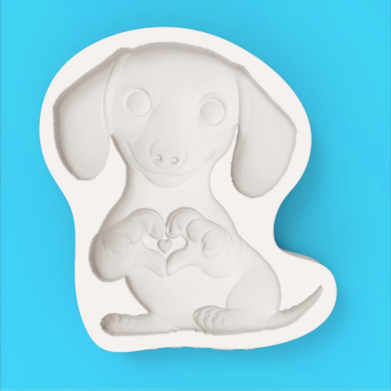 Dachshund Dog Silicone Mold, F - Silicone Mold Baking reseña y precio