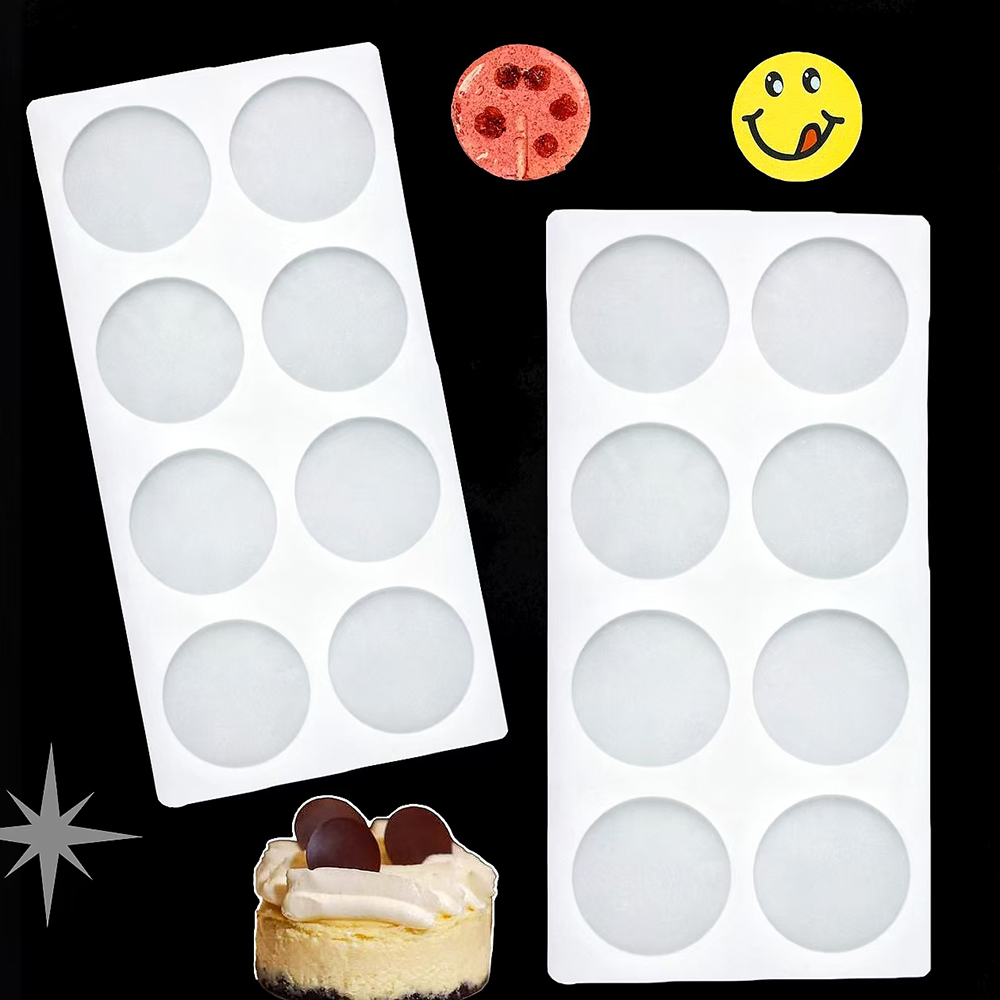 8-cavity cylindrical sugar fli - Silicone Mold Baking reseña y precio