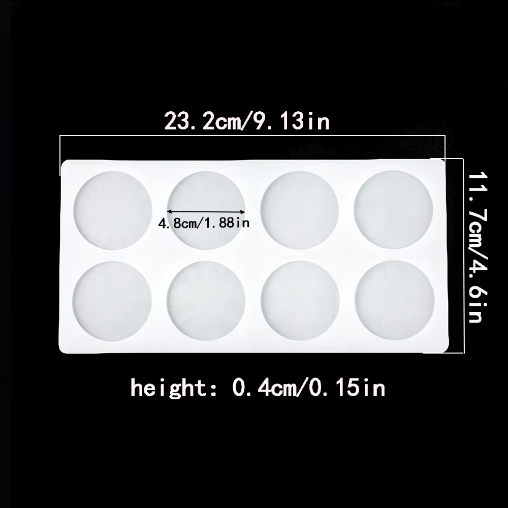 8-cavity cylindrical sugar fli - Silicone Mold Baking reseña y precio