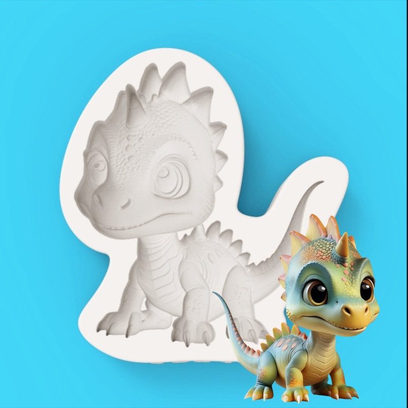 【Cute Little Dinosaur Silicone - Silicone Mold Baking reseña y precio