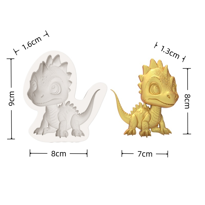 【Cute Little Dinosaur Silicone - Silicone Mold Baking reseña y precio