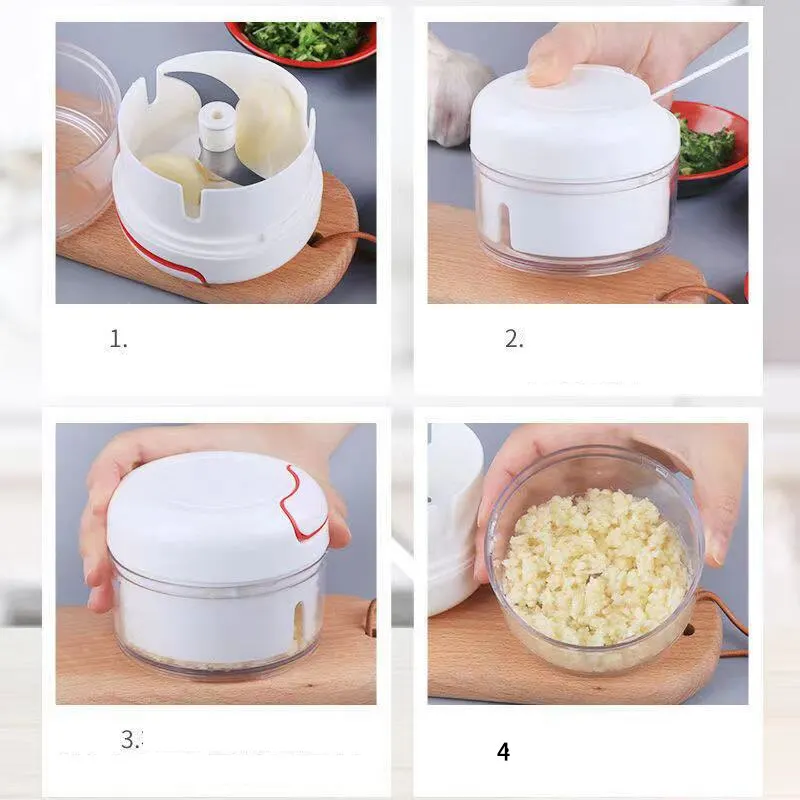 Plastic Garlic Crusher Press V - Quirky Kitchen Gadgets reseña y precio