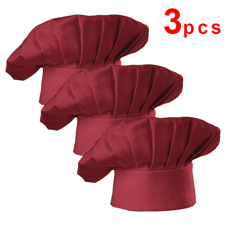 3pcs High22cm Cook Hat White C - Kitchen Gadgets Sale reseña y precio