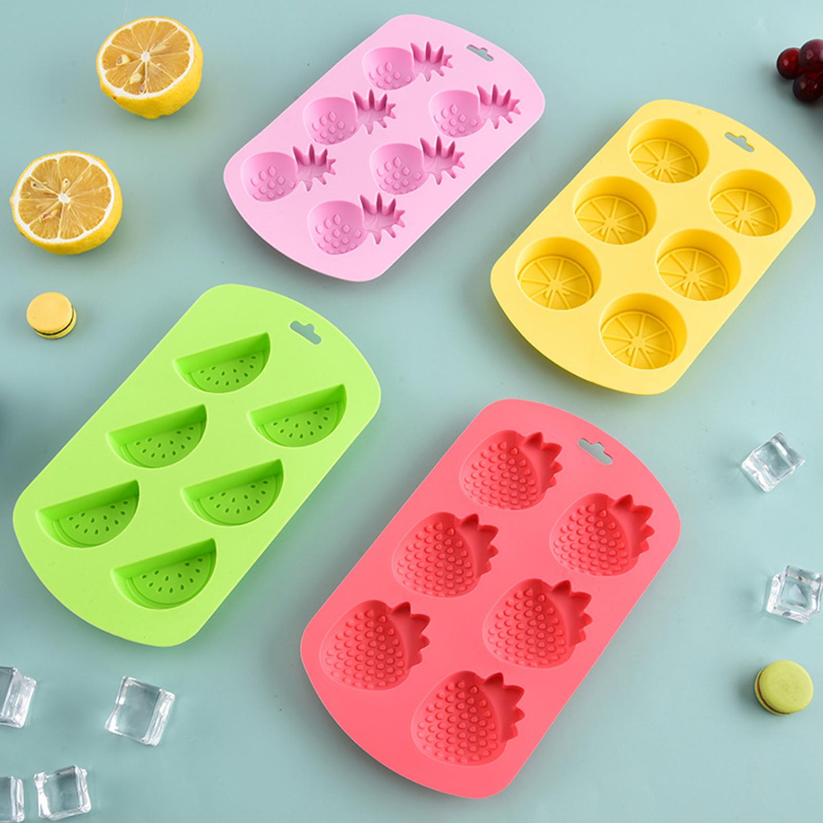 6 Cavity Fruit Shaped Silicone - Silicone Mold Baking reseña y precio