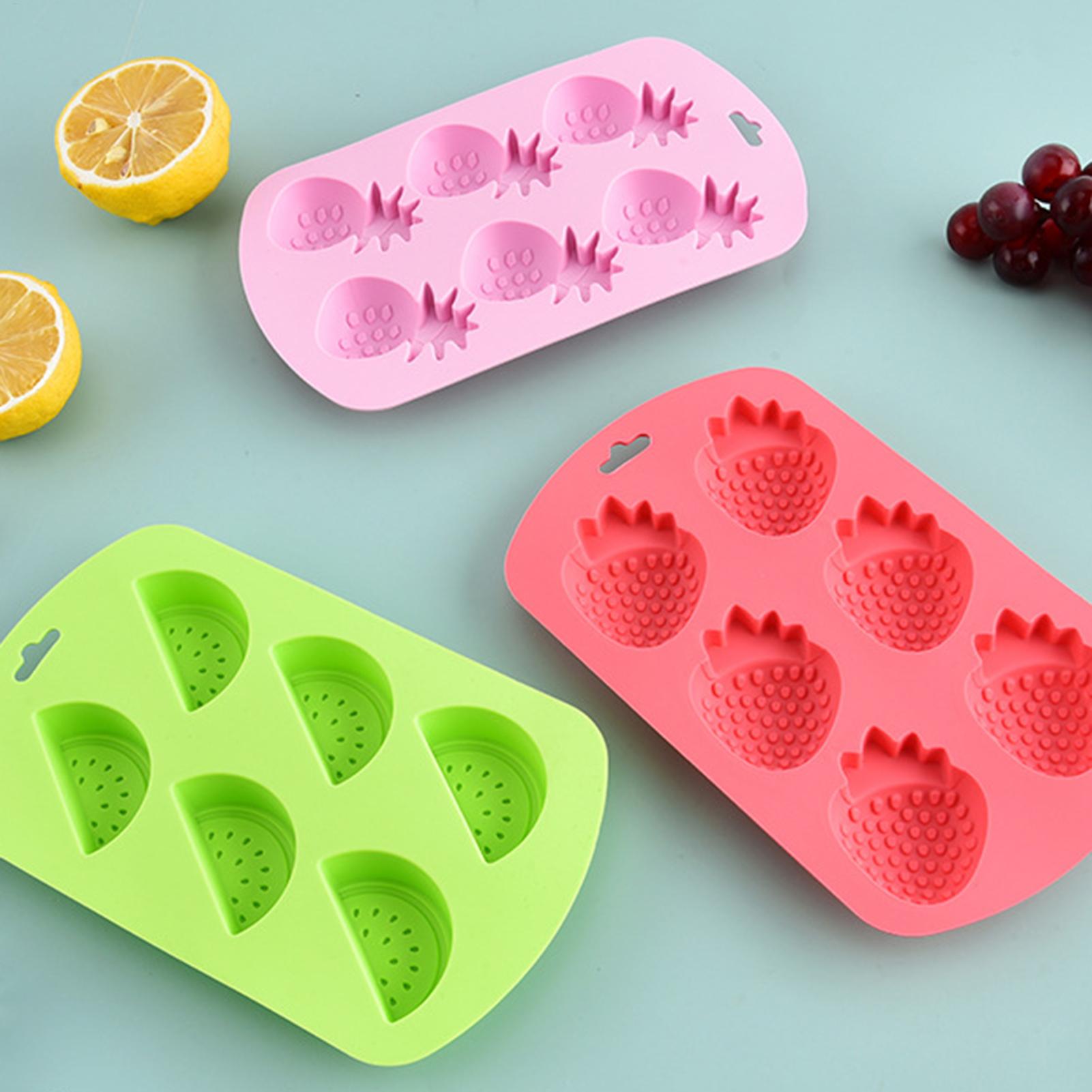 6 Cavity Fruit Shaped Silicone - Silicone Mold Baking reseña y precio