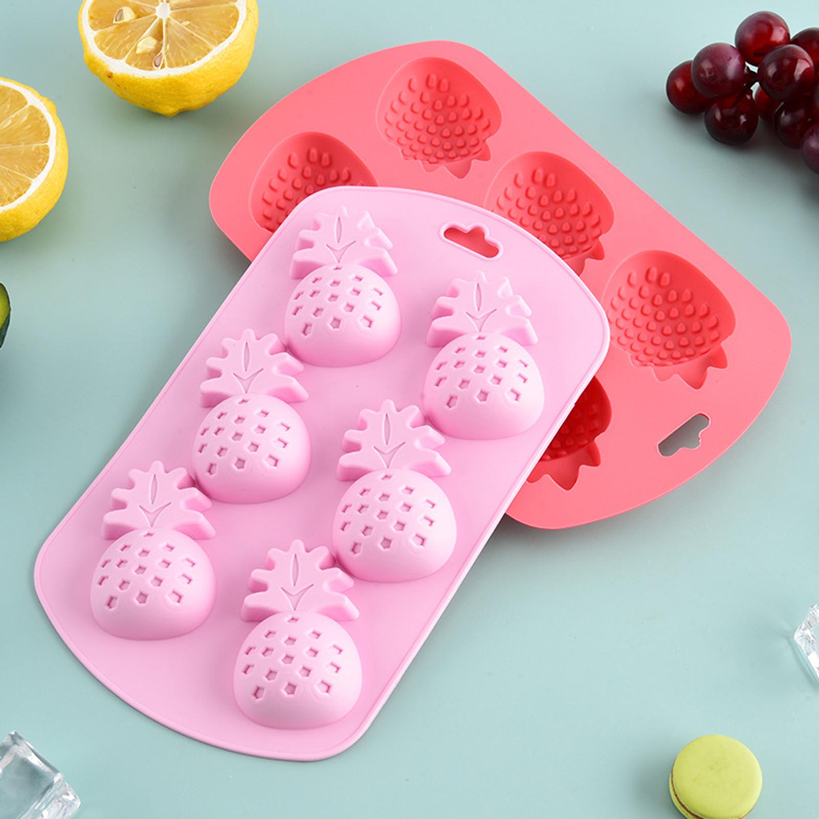 6 Cavity Fruit Shaped Silicone - Silicone Mold Baking reseña y precio