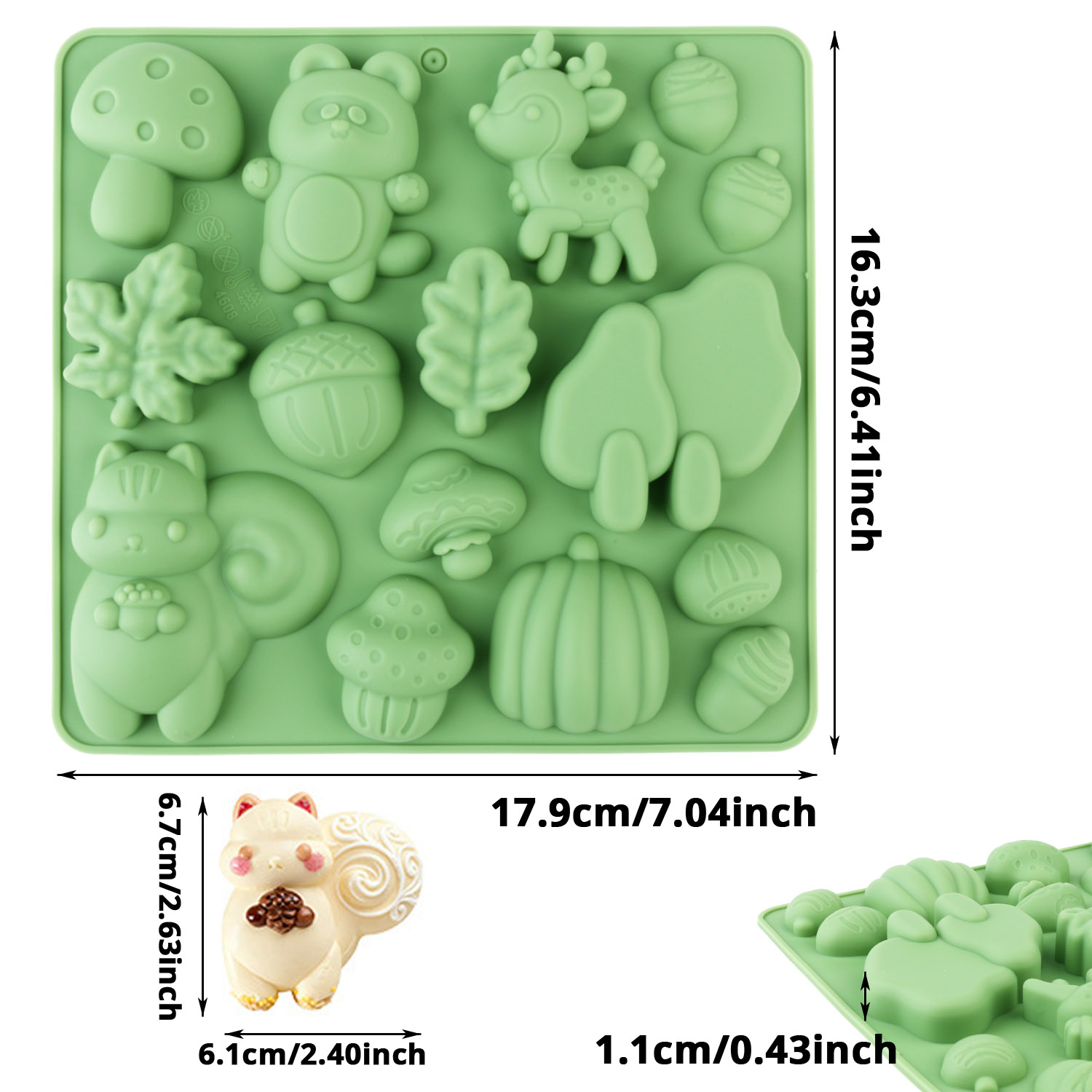 1 Silicone Cake Mold in the Sh - Silicone Mold Baking reseña y precio