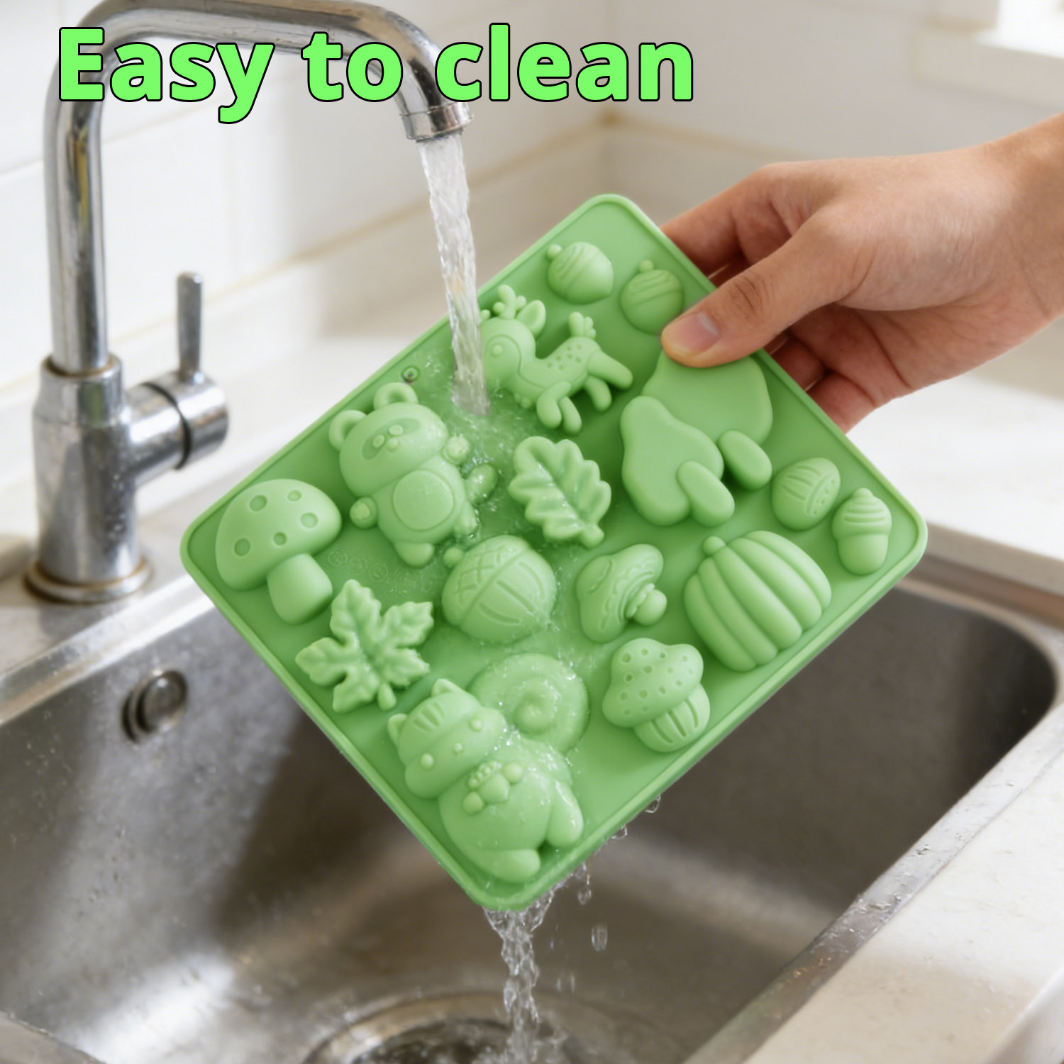 1 Silicone Cake Mold in the Sh - Silicone Mold Baking reseña y precio