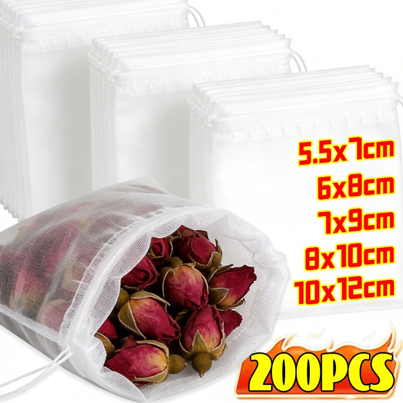 200/50Pcs Nylon Tea Bags Small - Kitchen Gadgets Sale reseña y precio