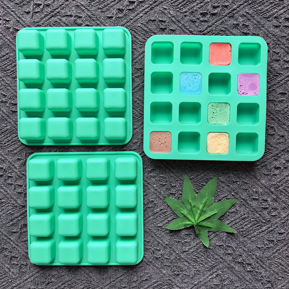 1pc 16 hole square shaped choc - Silicone Mold Baking reseña y precio