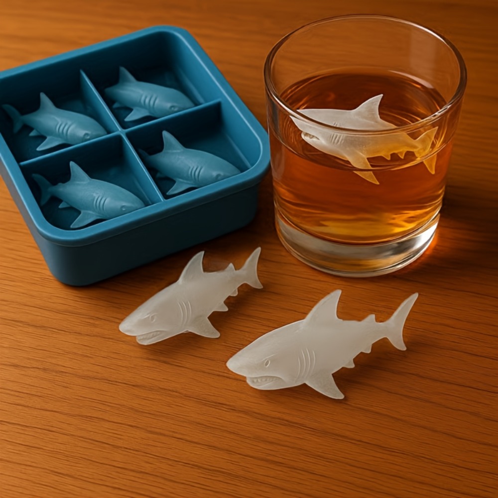 Shark Silicone Ice Cube Tray 4 - Kitchen Gadgets You Must Have reseña y precio