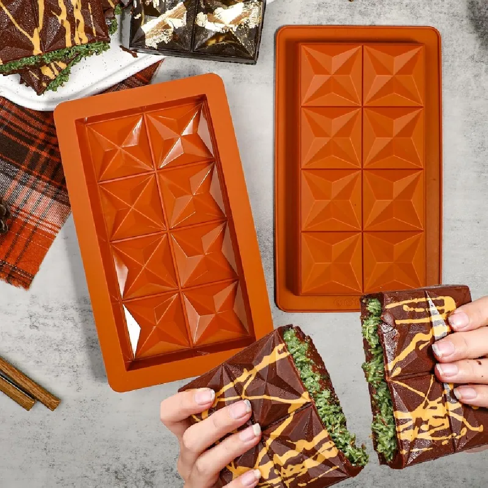 Chocolate Bar Mold - Non-Stick - Silicone Mold Baking reseña y precio