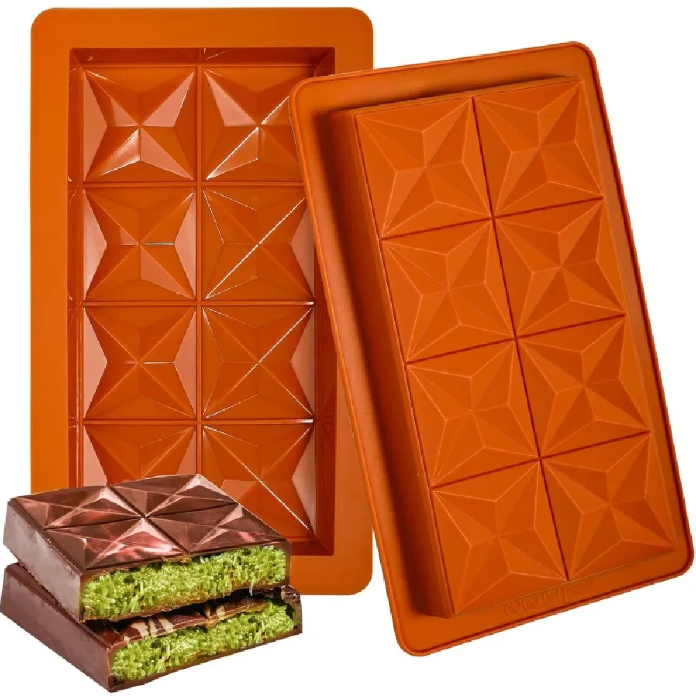 Chocolate Bar Mold - Non-Stick - Silicone Mold Baking reseña y precio