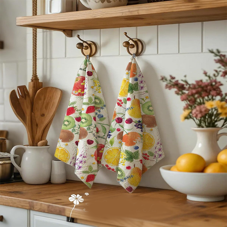2Pcs, Fruit Party Kitchen Towe - Kitchen Gadgets You Must Have reseña y precio