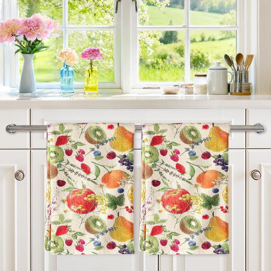 2Pcs, Fruit Party Kitchen Towe - Kitchen Gadgets You Must Have reseña y precio