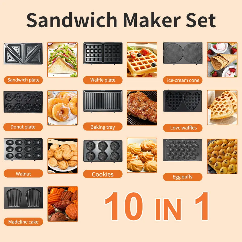 220/110V Household Appliances  - Breakfast Sandwich Maker reseña y precio