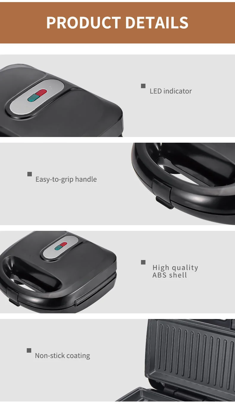 220/110V Household Appliances  - Breakfast Sandwich Maker reseña y precio