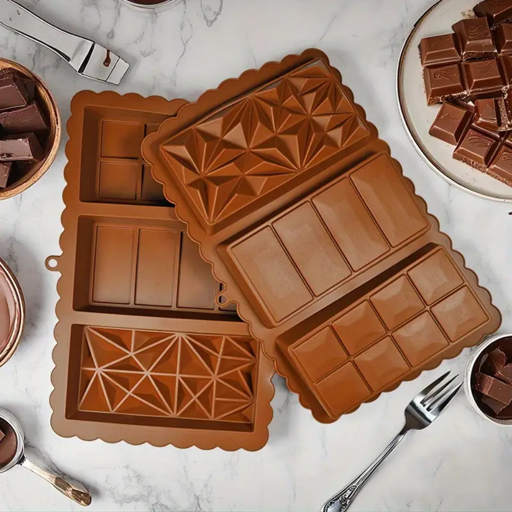 Silicone chocolate bar molds,  - Silicone Mold Baking reseña y precio