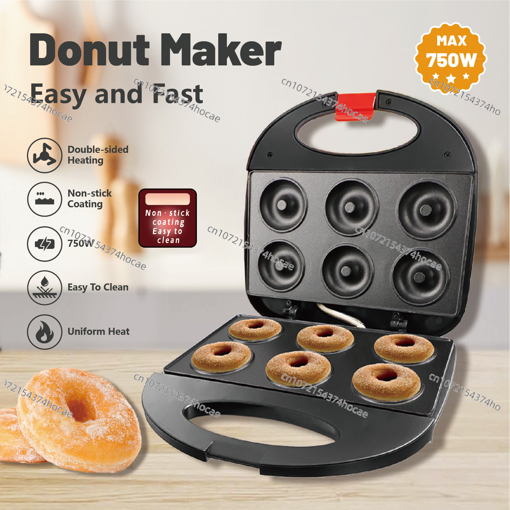 110V Sandwich Breakfast  Barbe - Breakfast Sandwich Maker reseña y precio