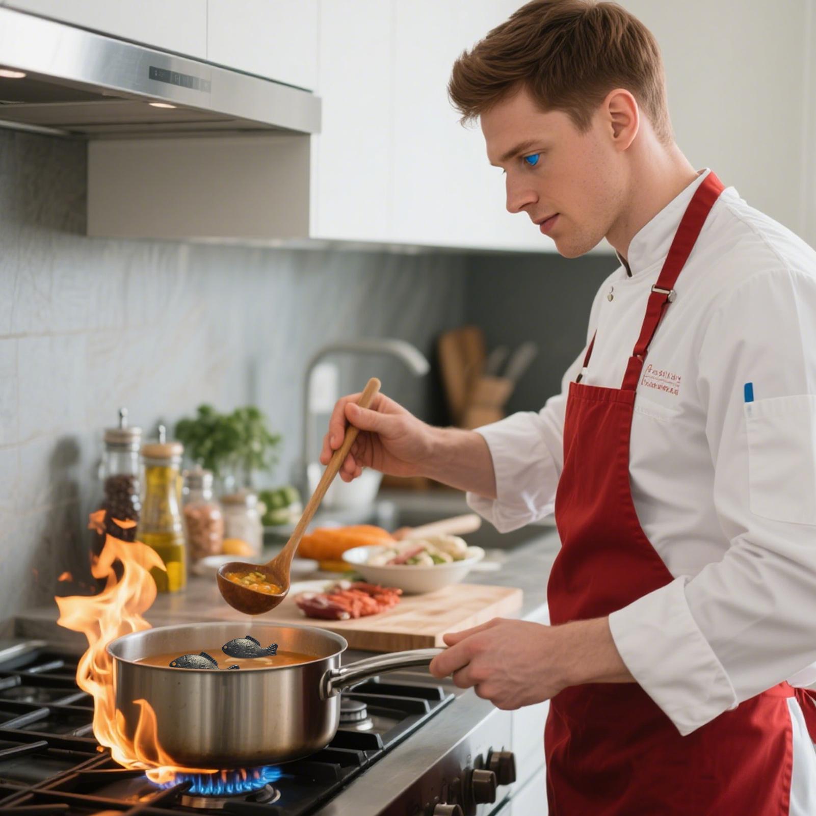 2 Pieces Iron Fish Natural Sou - Kitchen Gadgets Sale reseña y precio