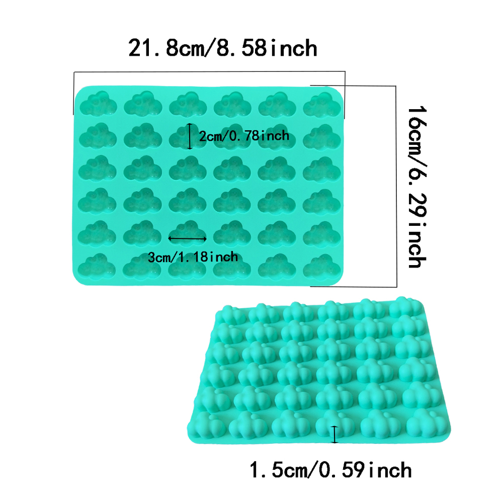 1pc 36 cavity cloud shaped cho - Silicone Mold Baking reseña y precio
