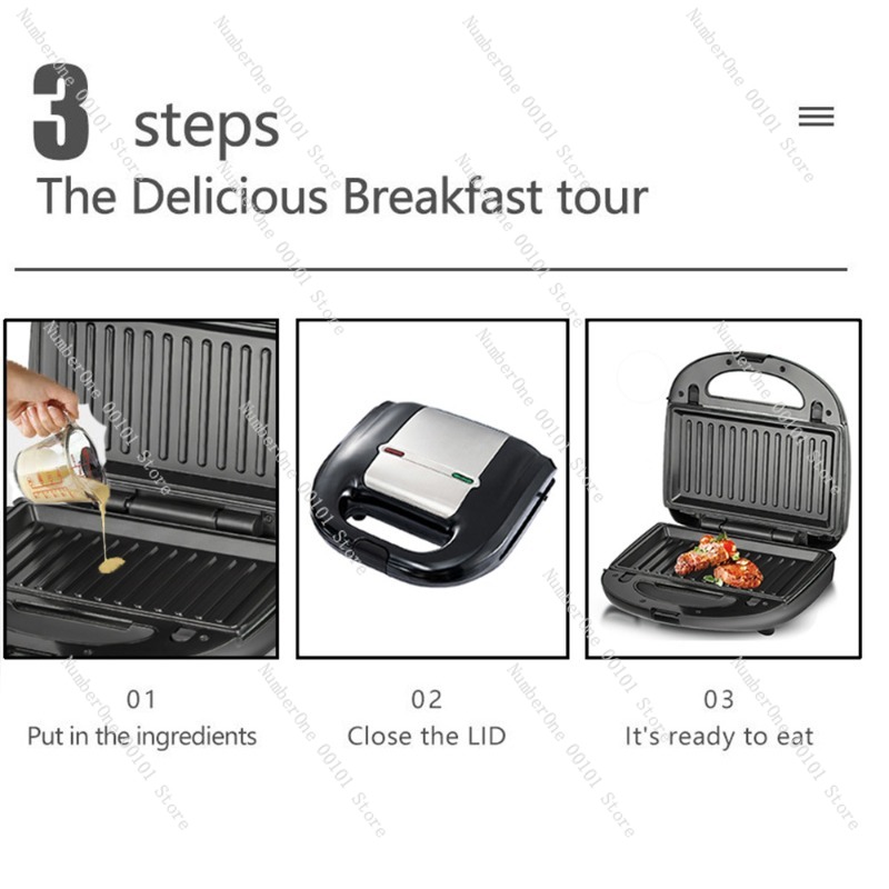 110v 8-in-1 sandwich, donut, w - Breakfast Sandwich Maker reseña y precio